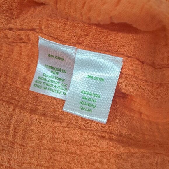 Lilly Pulitzer Zemini Women's Boho  Cotton Mandarin Orange Tiered Maxi Dress XXS - Picture 8 of 9